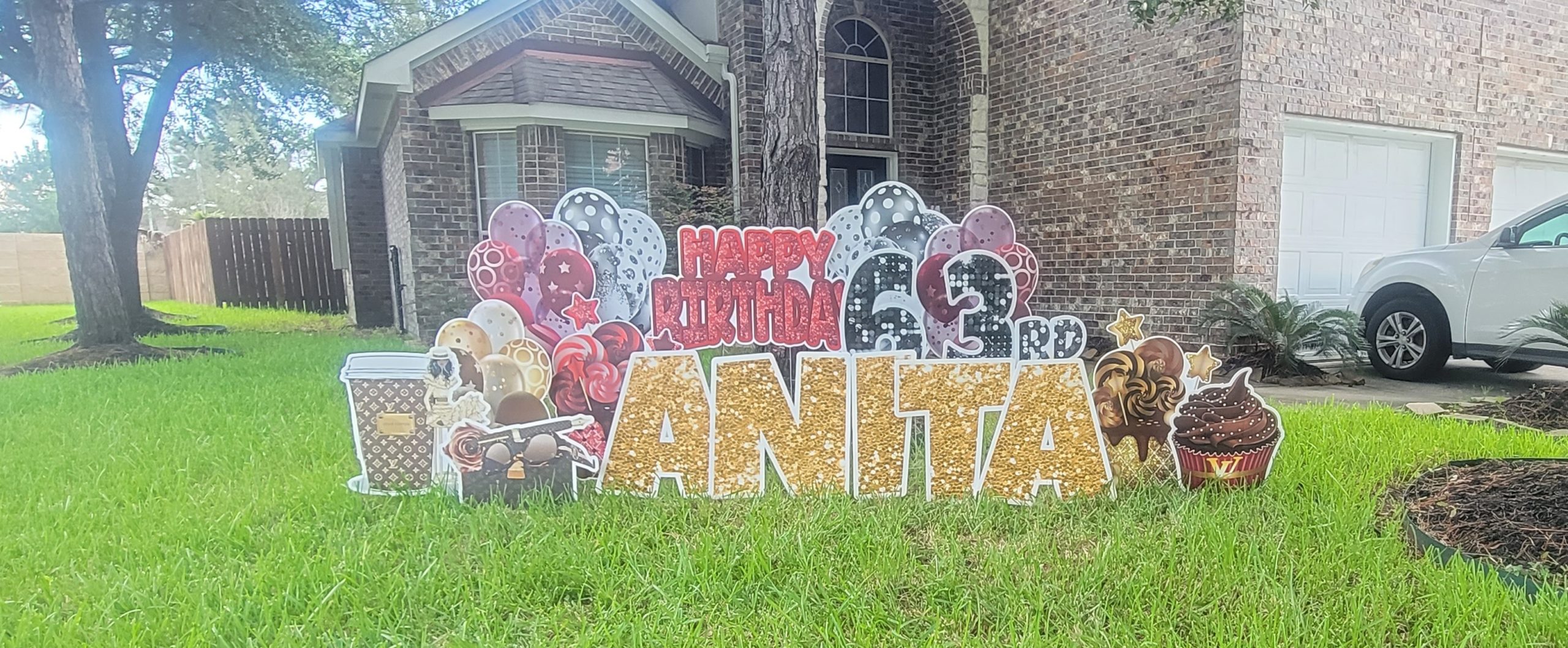 Woman birthday yard sign