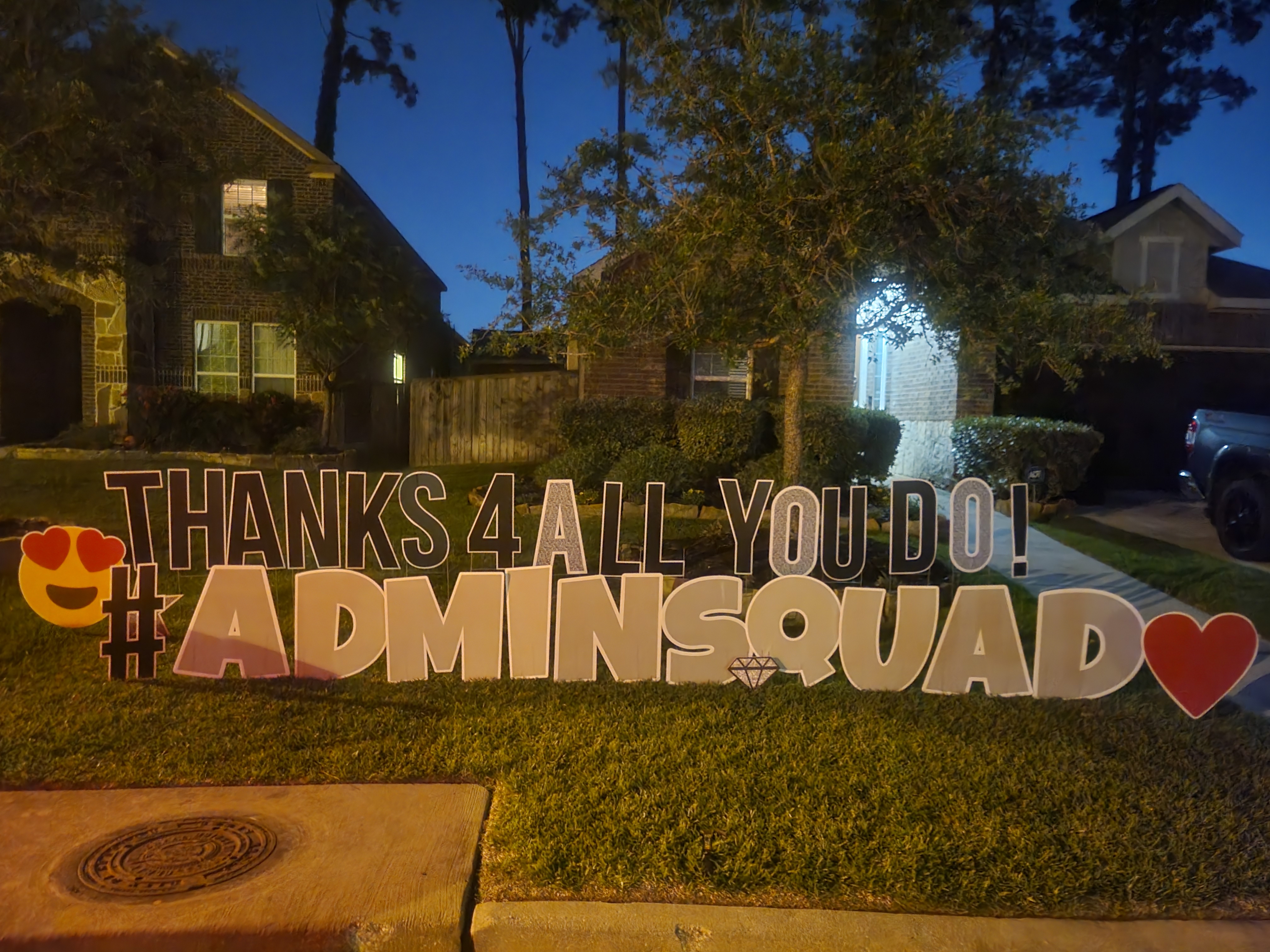 Administrative assistant yard sign