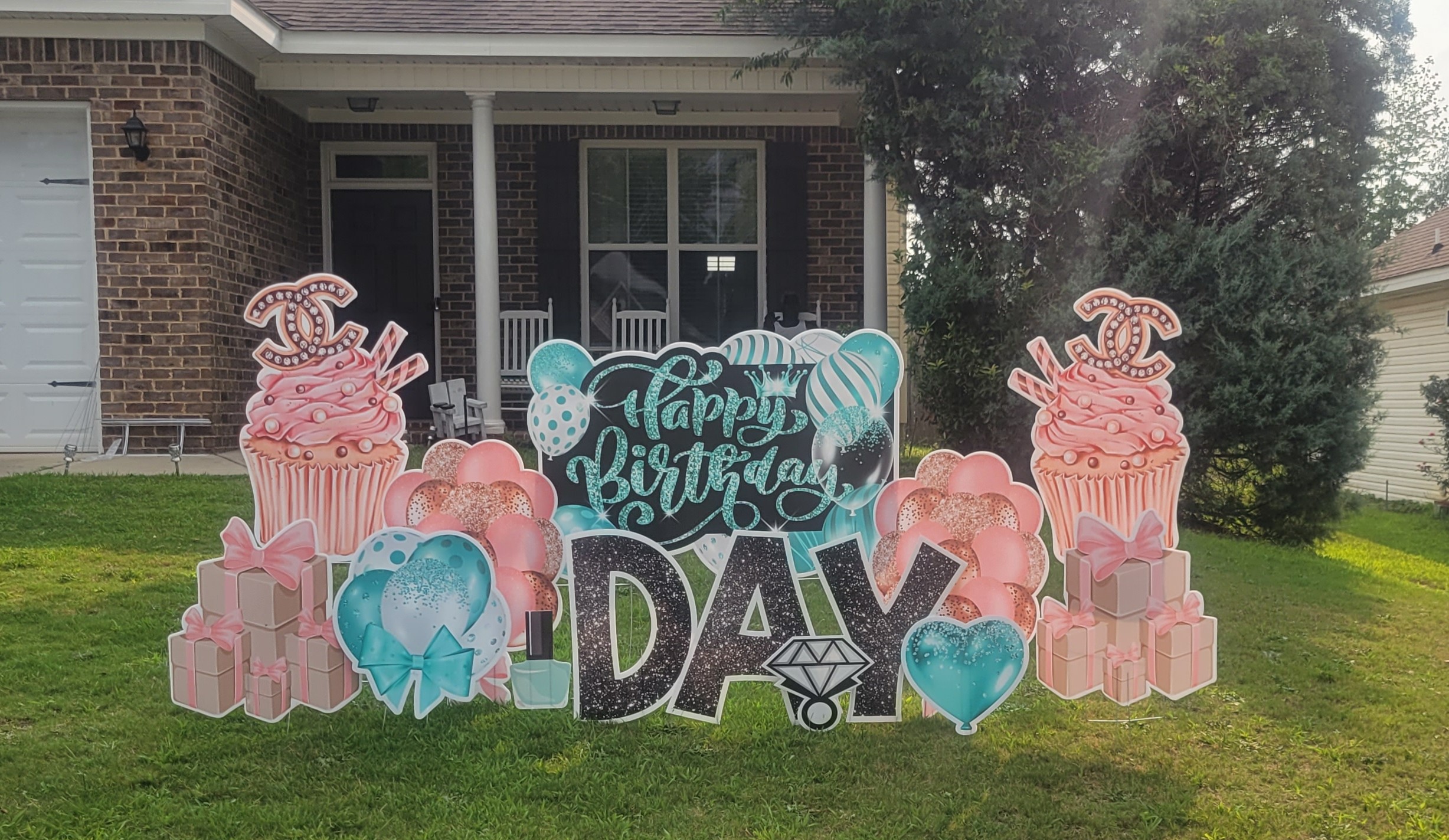 Chanel birthday yard sign