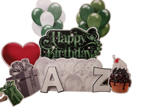 Happy Birthday Starter Kit Green - Black