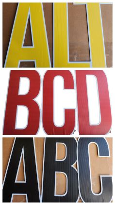 18'' Beba Letters Bundle Yard Signs